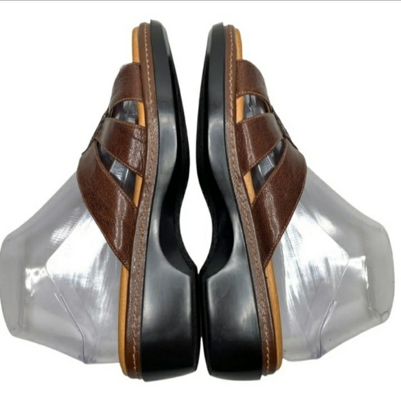 Clark women's 7.5 leather slides - Picture 4 of 9